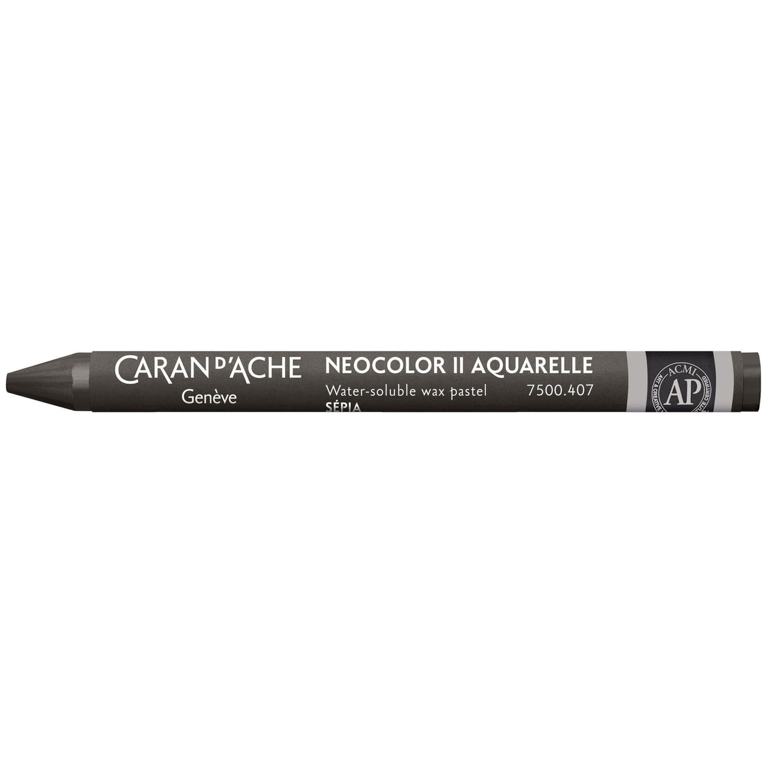 B&Q -  Caran D'ache Neocolor Ii Water Soluble Wax PastelsArtist Crayon Colour(407 Sepia) - Image 3