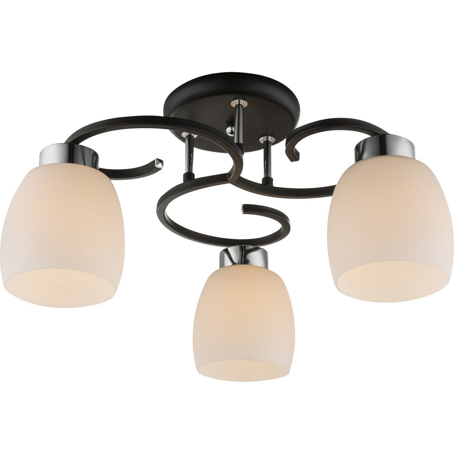 Globo Lighting Pessoa Ceiling Light Black