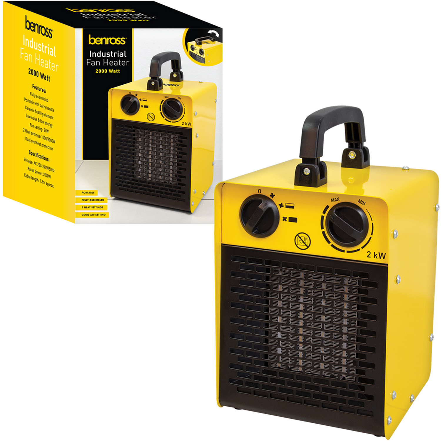 Benross Industrial Fan Heater