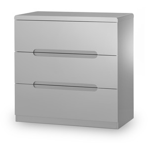 Manhattan 3 Drawer Chest - Grey