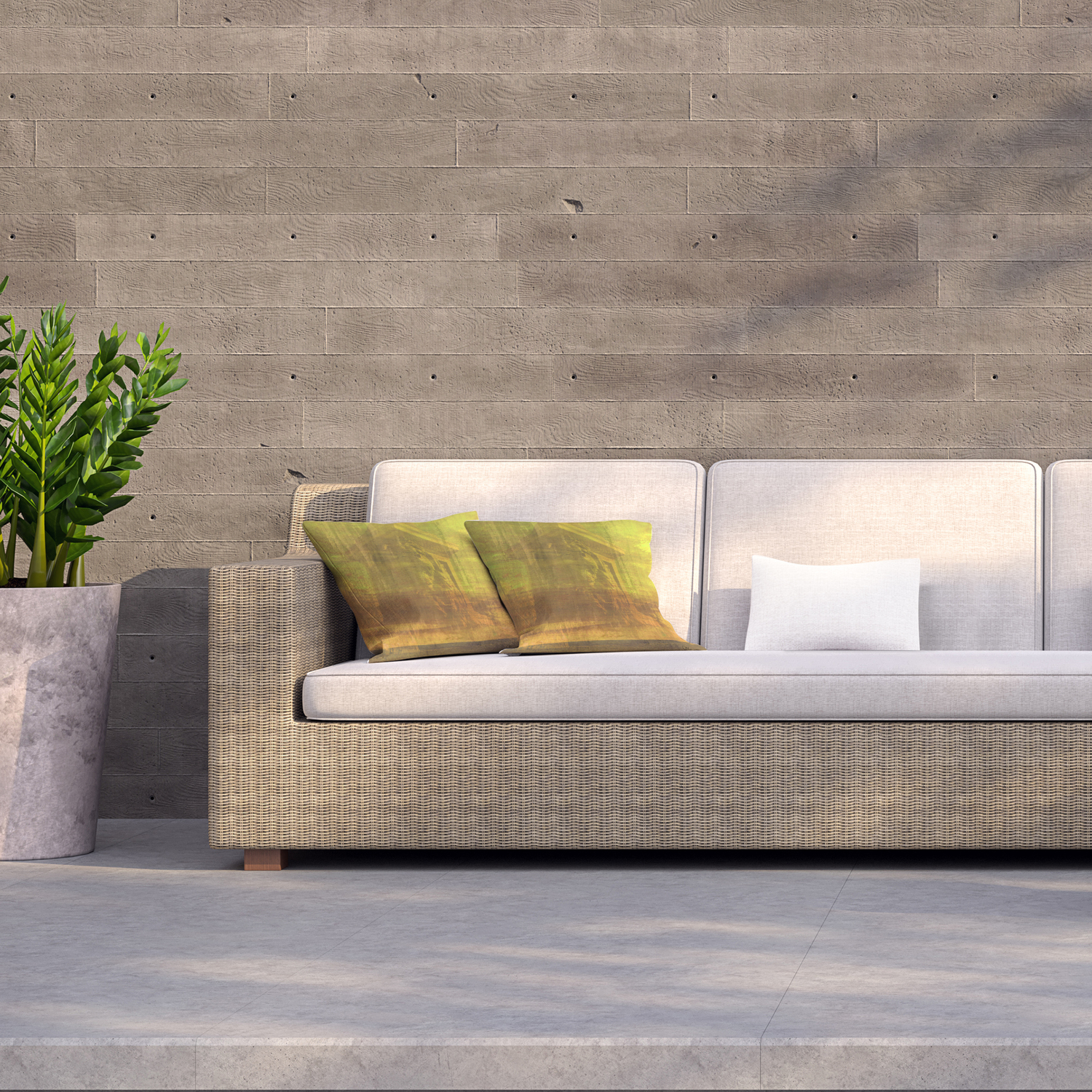 Trafalgarion Outdoor Cushion - Yellow / 60cm