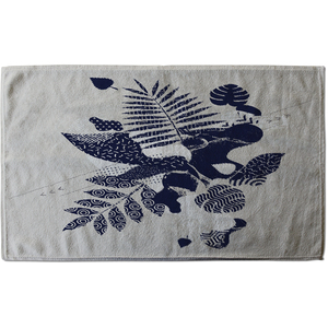 Prints Of Navy Autumn Leaves Stylish KitchenTowel