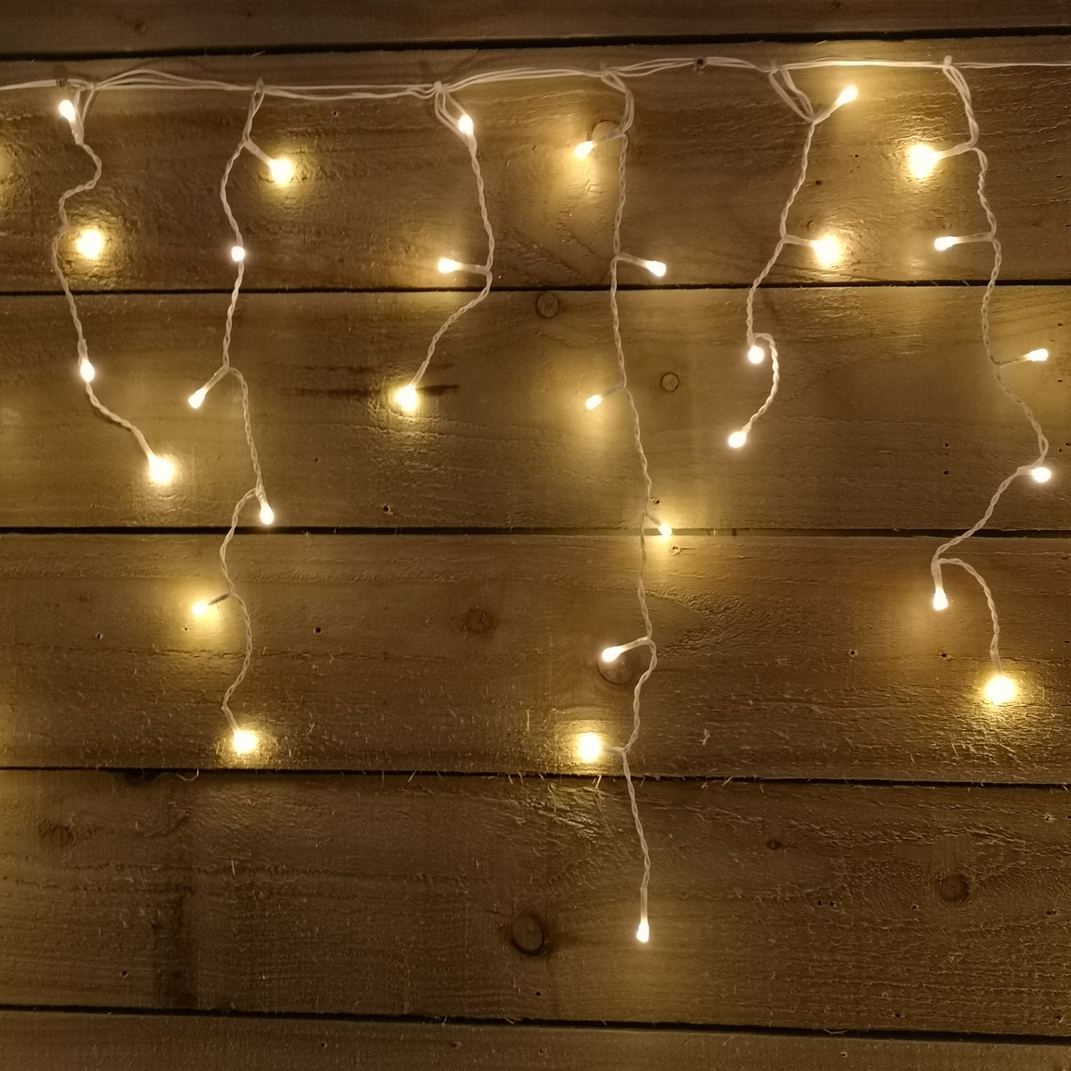 300 LED Multi Function Icicle Christmas Lights in Warm White - Warm white