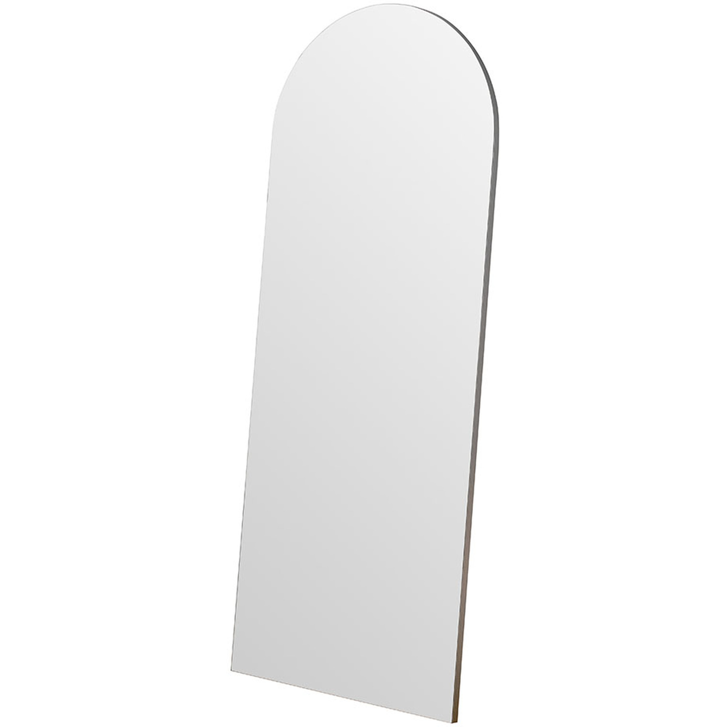 Minimal Large Floor Arch Mirror - Silver