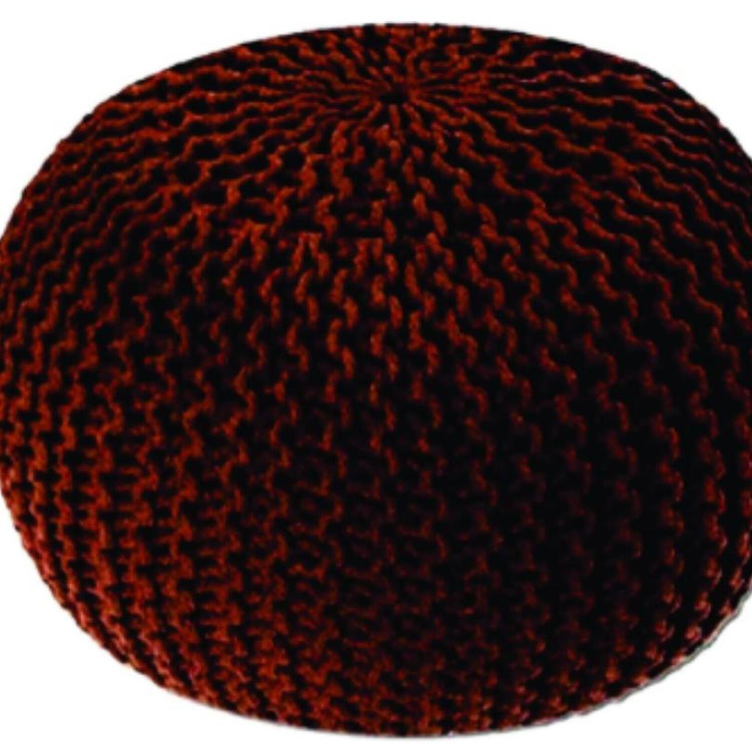 Charcoal Pouffe - Chocolate