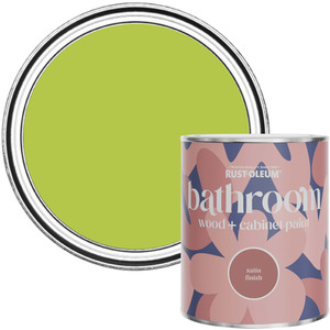 Rust-Oleum Bathroom Wood  Cabinet Paint in Satin Finish - Key Lime 750ml