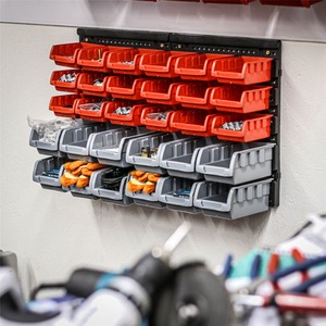Wall Mounted DIY Storage Bins and Backboards