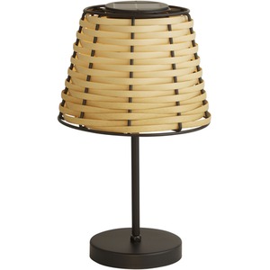 Woven Glow Solar Outdoor Table Lamp