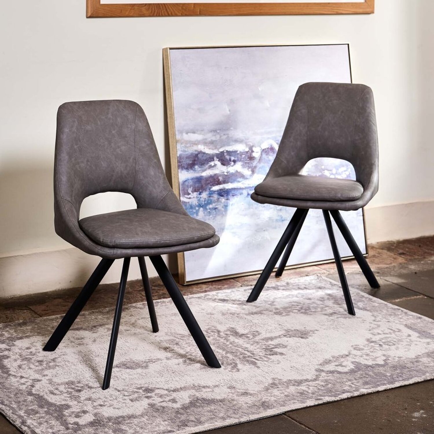 Woods Furniture - Sebastian Dining Chair (Set of 2) - Grey thumbnail