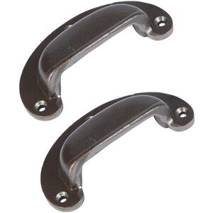 Hammer  Tongs Wide Lipped Cabinet Cup Handle - W95mm x H40mm - Pack of 2