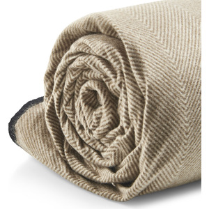 Beige / 180cm Picnic Blanket with Faux Leather Carry Handle shot 5183414