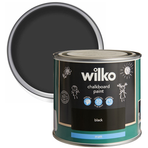 wilko Matt Chalkboard Paint 500ml