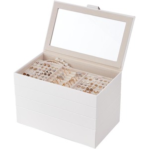4-Tier Jewellery Box with Transparent Lid