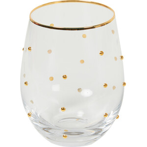 Gold Decor Tumbler with Gold Rim 520ml