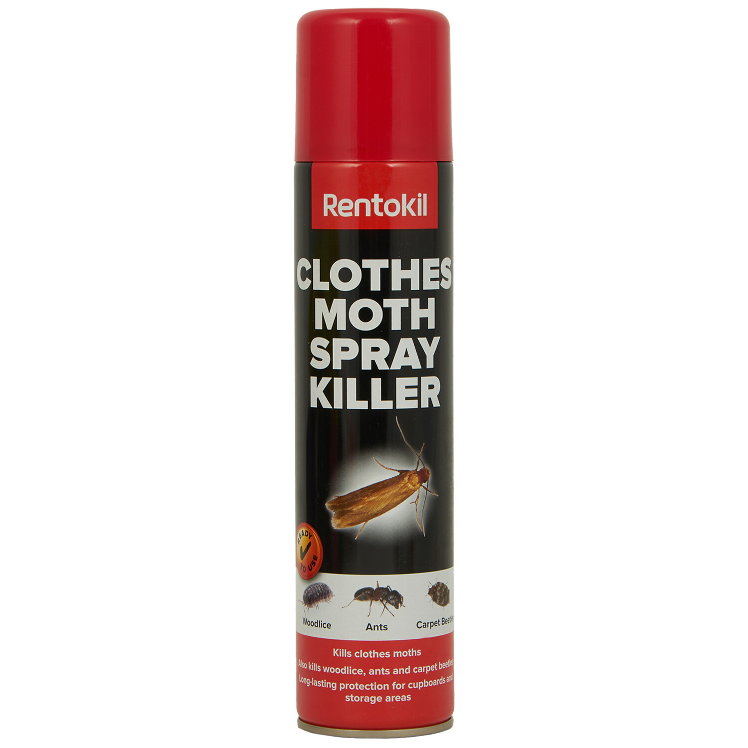 Clothes Moth Spray Killer 300ml - Red and Black