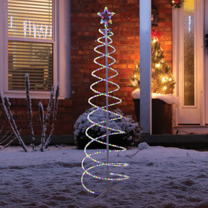Christmas Double Spiral Rope Light Tree