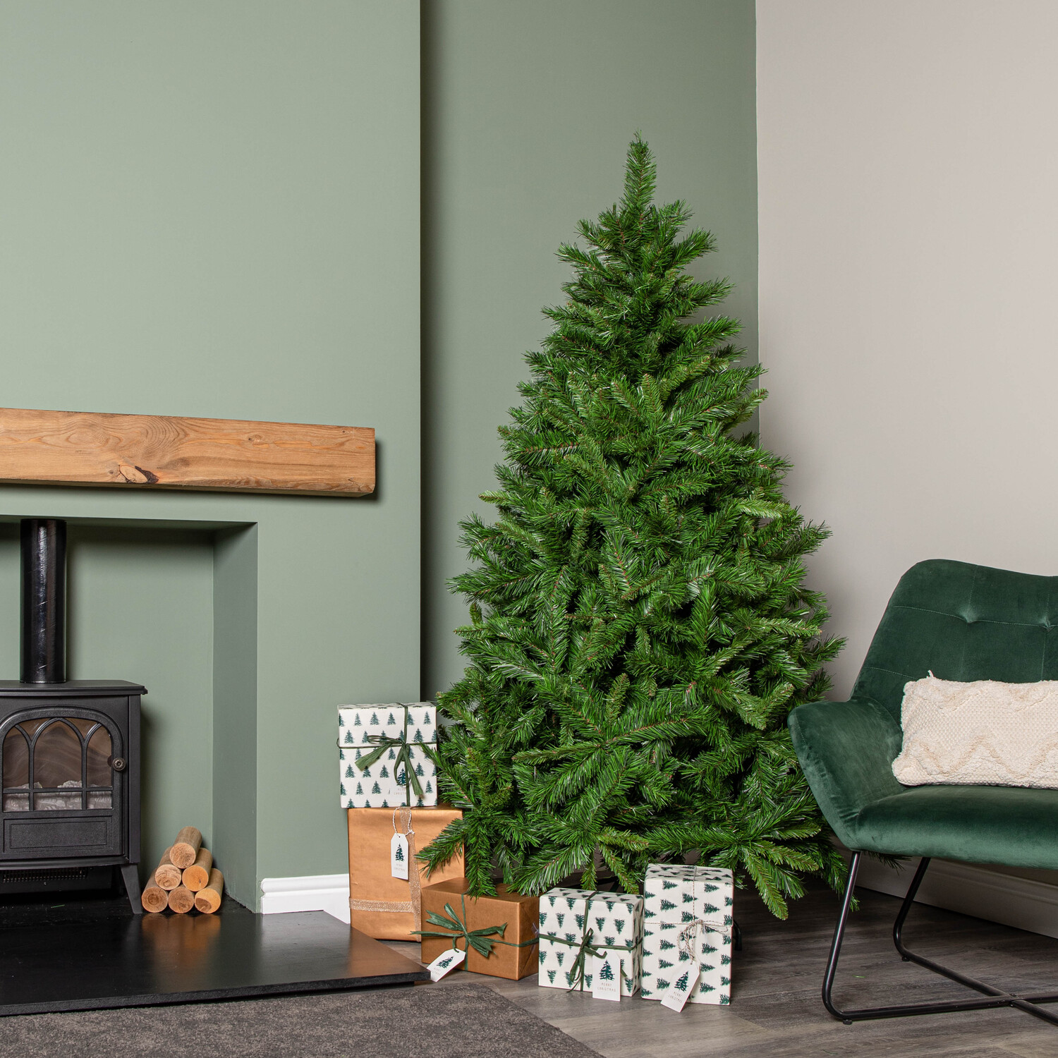 Tiaga Fir Slim Christmas Tree 6ft