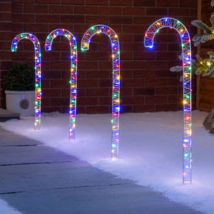 Candy Cane Christmas Lights 56cm