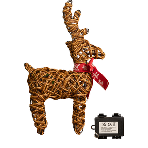 Battery Operated Light up Brown Christmas Reindeer with LEDs