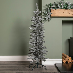 4ft Grey Pencil Christmas Tree With 168 Tips