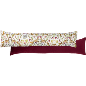 Mirrored Stag Watercolour Printed Velvet Draught Excluder