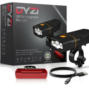 Rechargeable Bike Lights Set Waterproof