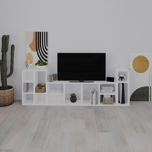 Combayn Modern Big Low Freestanding Bookcase