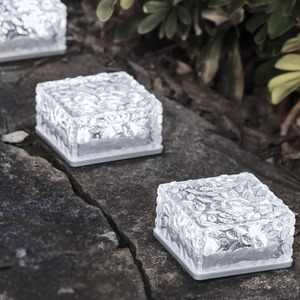 Outdoor Ice Brick-style Solar LED Light