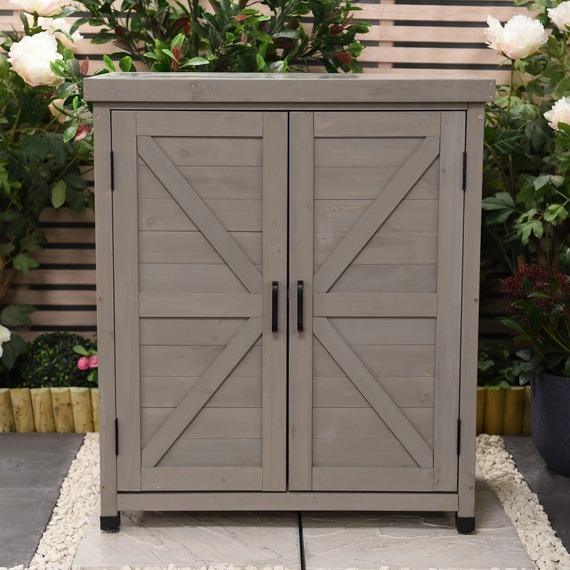 Wooden Garden Storage Cabinet