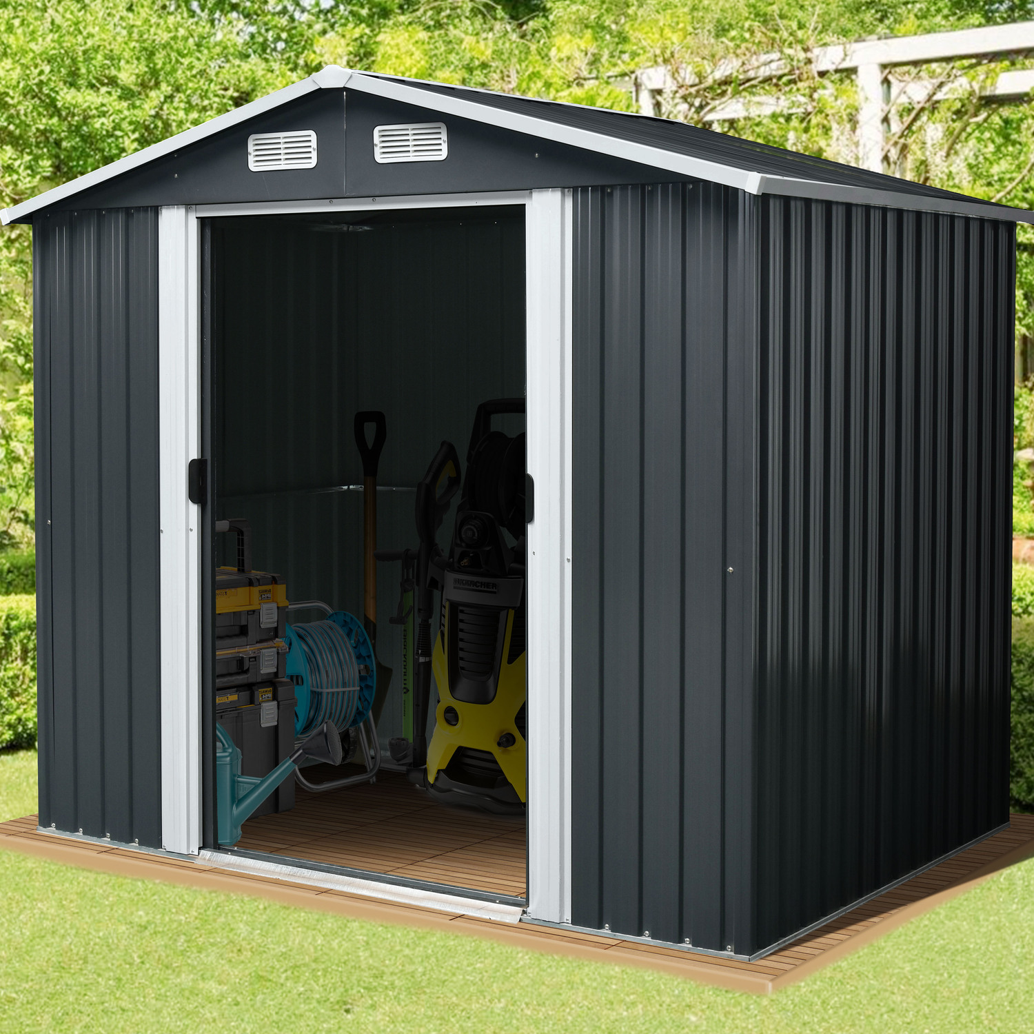 Apex Roof Metal Shed