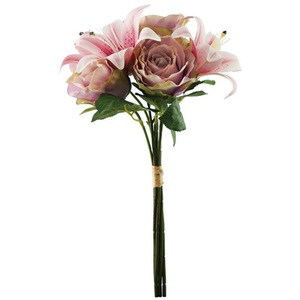 Artificial Vintage Lily Mix Bouquet 39cm