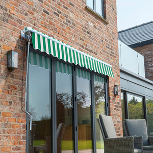 Green and White Electric Retractable Awning 3m x 2.5m shot 7447515