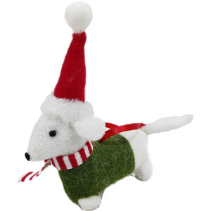 Hanging Christmas Dog Decoration
