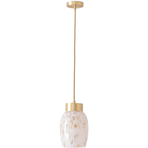 India Confetti Glass Capped Ceiling Pendant Light