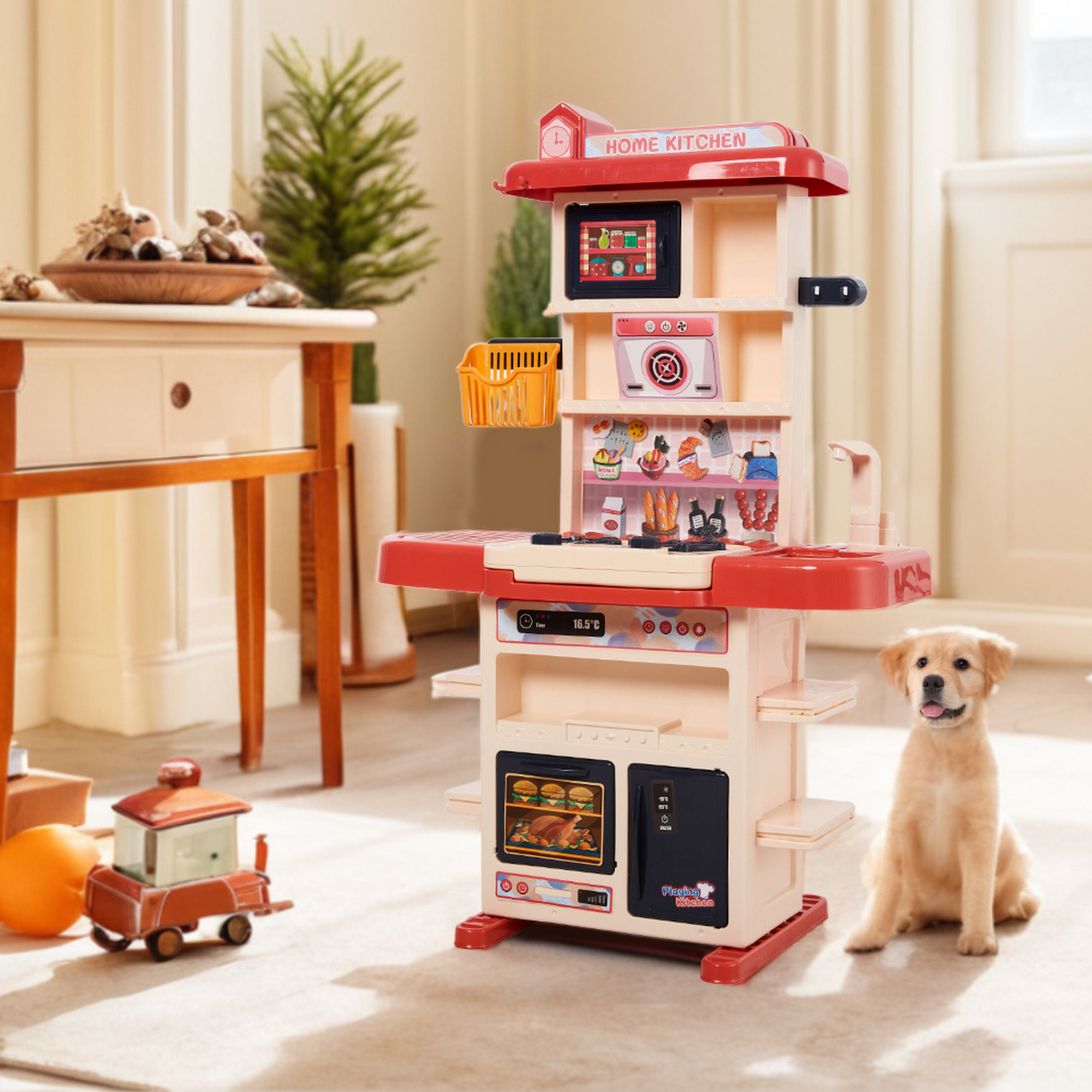 Kidkid Role Play Kitchen Playset - Red