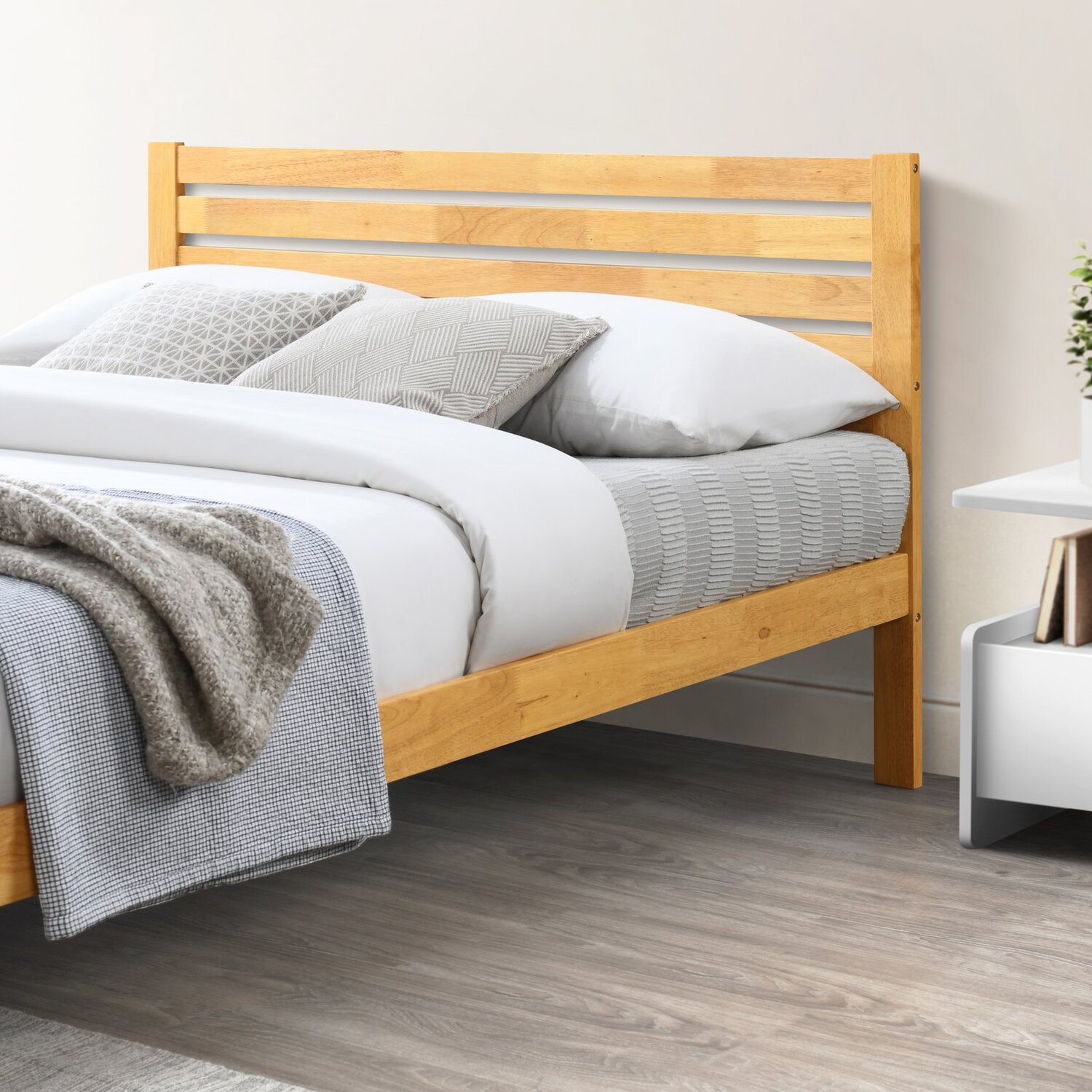 Declan Solid Wood Bed Frame - Oak Double