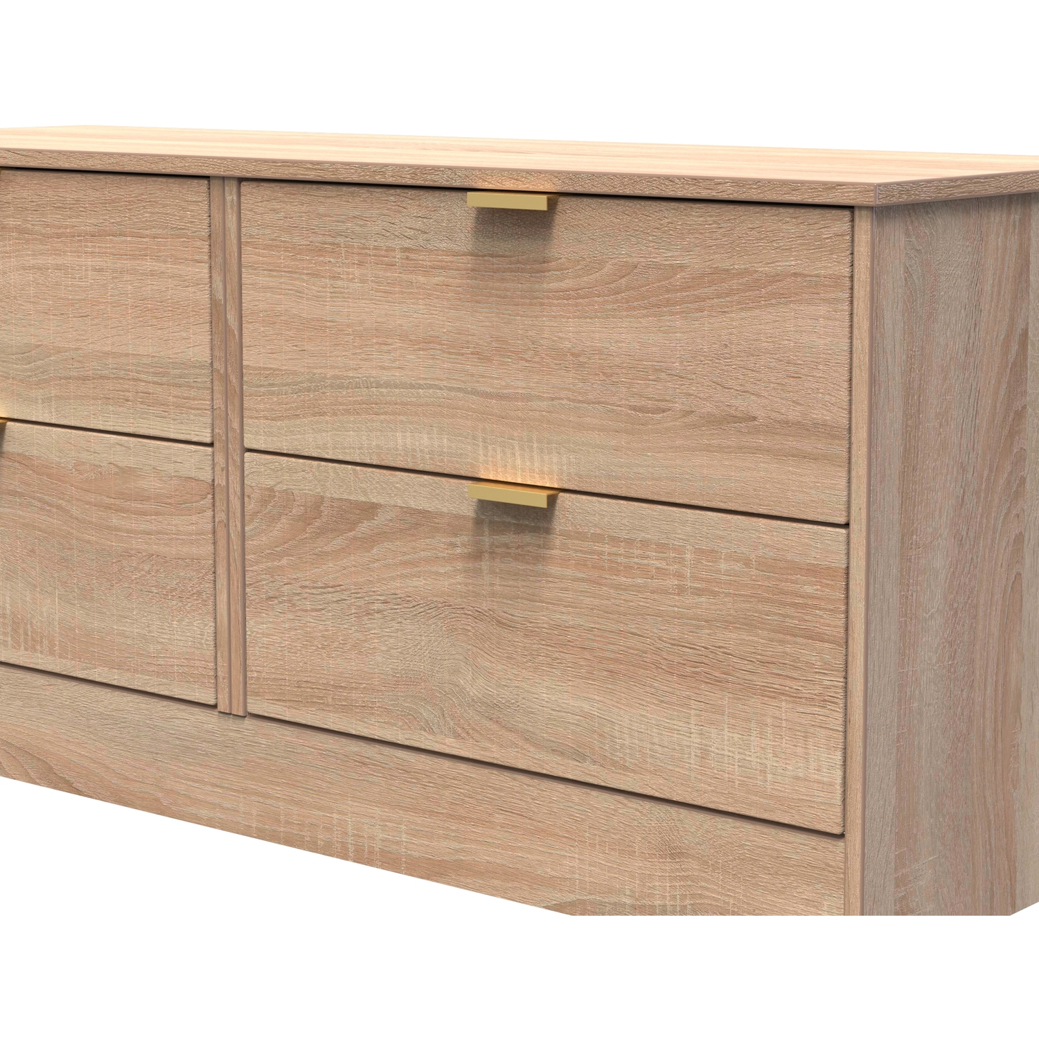 Nashville F Ready Assembled 4 Drawer Bed Box - Bardolino Oak