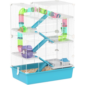 PawHut 6 Tier Hamster Cage with Tubes
