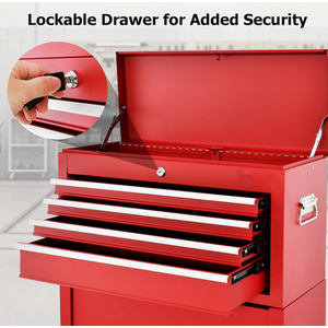 Tool Inventory Control Lockable 2-In-1 Rolling Lockable Tool Storage Cabinet