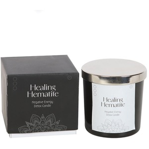 Healing Hematite Unscented Detox Jar Candle