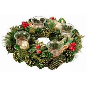 Christmas Bauble Quartet Candle Holder