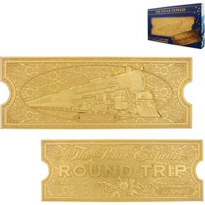 The Polar Express 24k Gold Plated Metal Train Ticket