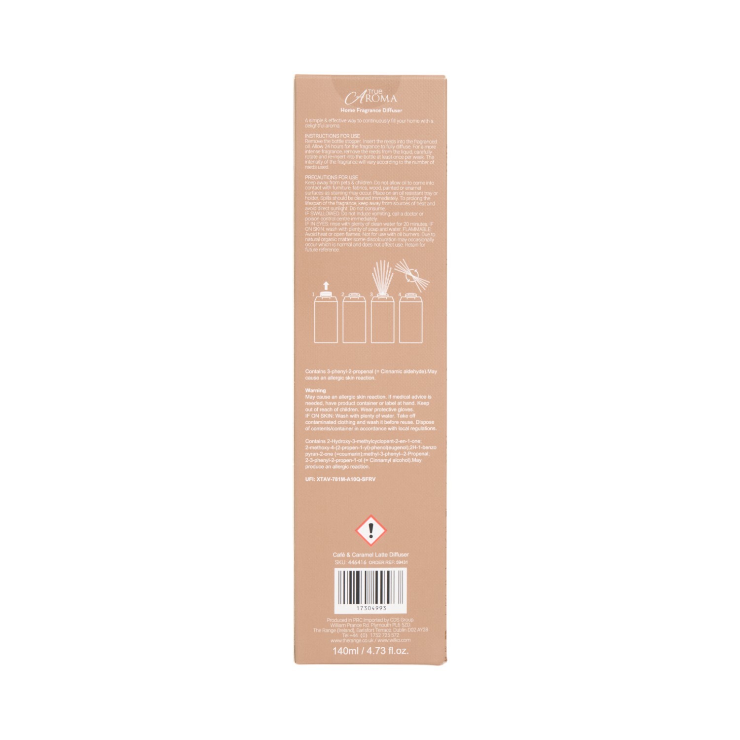 Cafe And Caramel Latte Reed Diffuser
