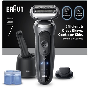 Braun Series 7 72-G7200CC Electric Shaver, SmartCare Center, 1 Attachment - Grey