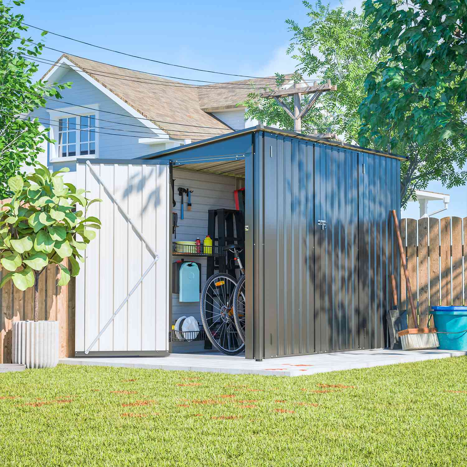 Metal Bike Shed