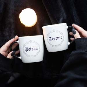 Poison And Arsenic Couples Mug Set For Dark Humor Lovers