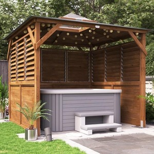 Dunster House Wooden Gazebo Erin Half