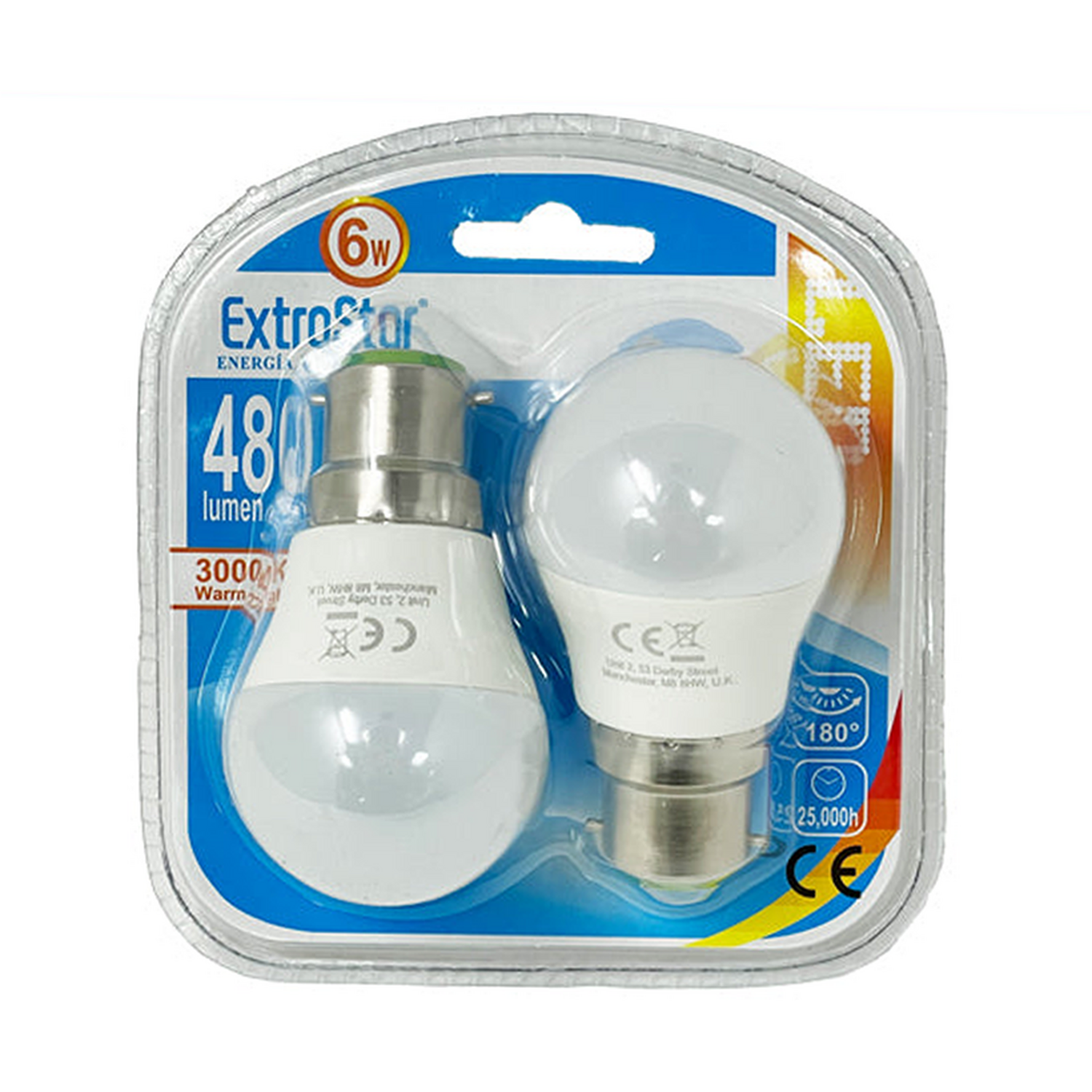 Image of Pack of 6W LED Ball Bulb&hellip;