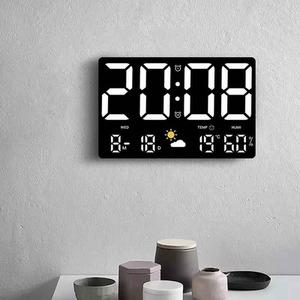 Large Screen Digital Clock with Temp and Humidity