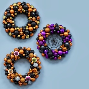 Halloween Bauble Wreath - 3 Themes